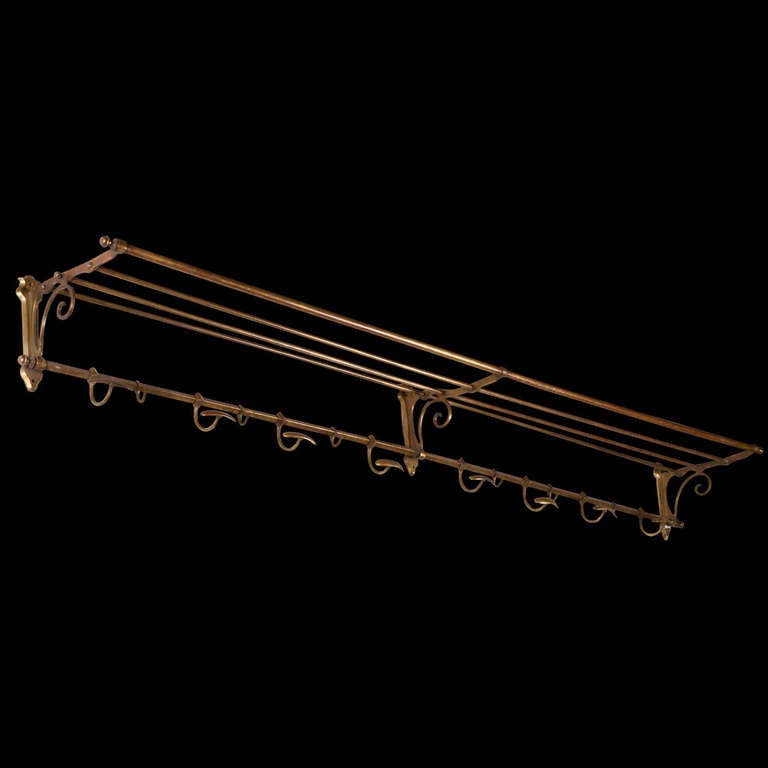 Brass Train Hat / Coat Rack