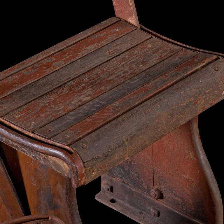 Six Iron / Wood Reversible Chairs 1