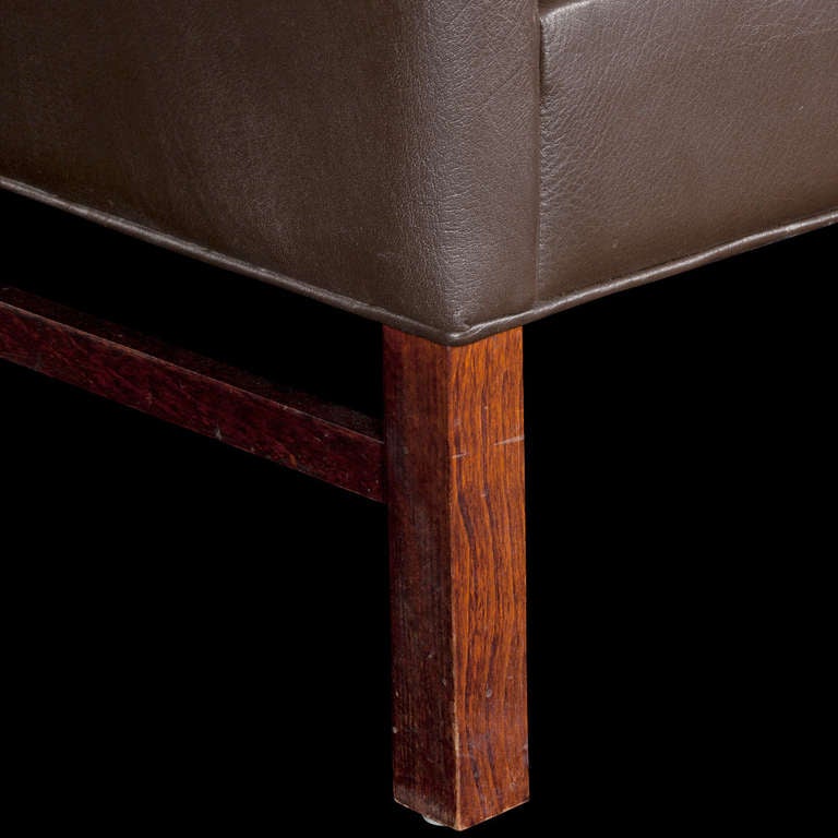 Mid-20th Century Modern Leather Armchair