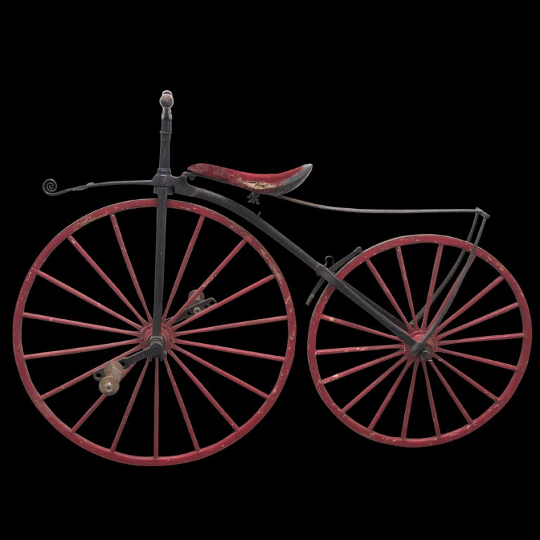 1865 Boneshaker with bronze pedals, and original saddle, 33