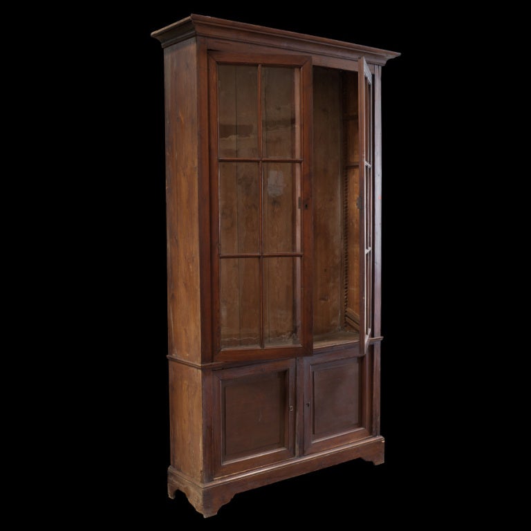 19th Century Tall Pine Storage Cabinet
