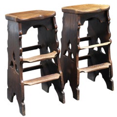 Antique Work/Factory Hand Carved Stool