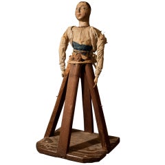 Hand Carved Primitive Caged Doll