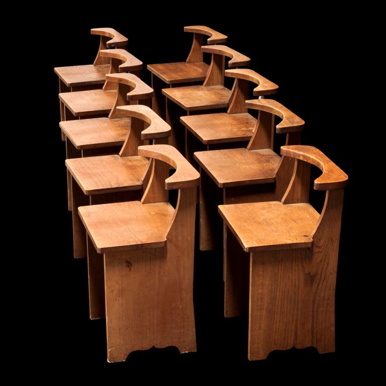 Convent Table designed by Max Gill with Ten Chairs 2