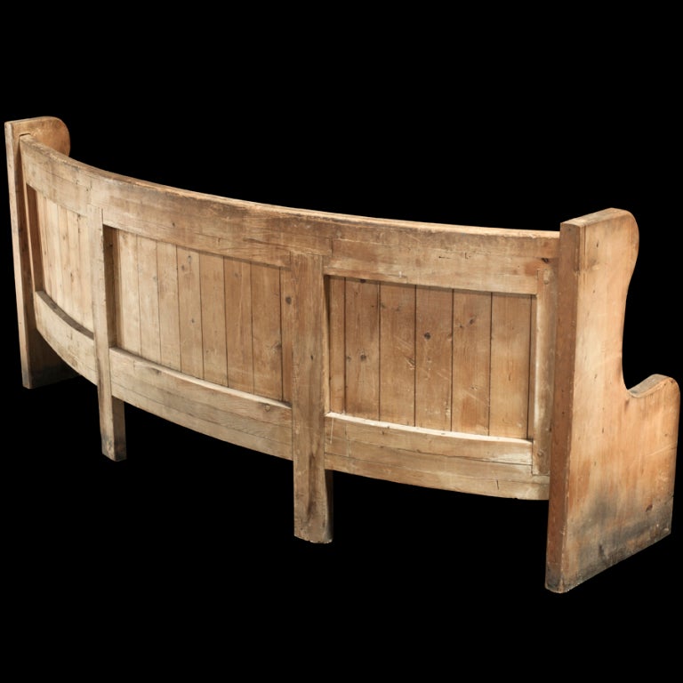 Monumental French Chateau Bench In Distressed Condition In Culver City, CA