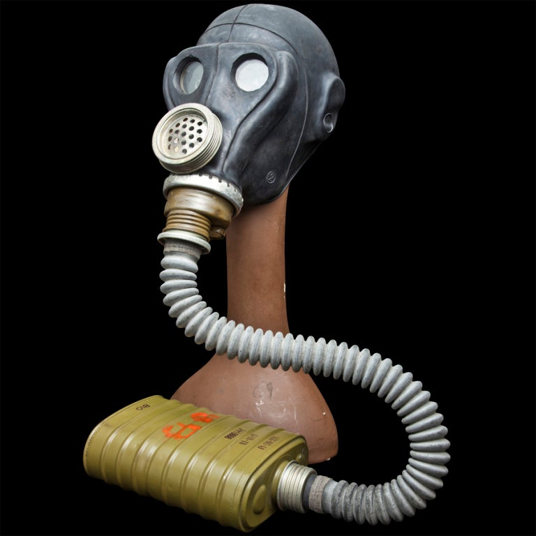Mid-20th Century WWII Gas Mask