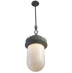 Large Intricate Bronze Garden Lantern