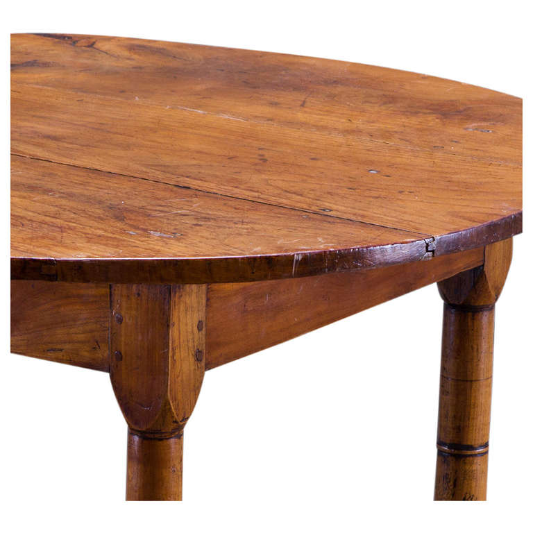 Fruitwood Cricket Table In Good Condition In Culver City, CA