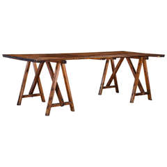 Used Oversized Sawhorse Table