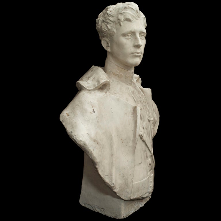 Plaster bust of King Leopold III of Belgiuaster Composite Bust of Leopold III
Leopold III was born in Brussels as Prince Leopold of Belgium, Prince of Saxe-Coburg and Gotha, and succeeded to the throne of Belgium on 23 February 1934 following the