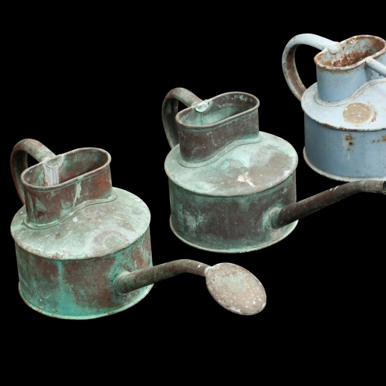 Collection of Five English Watering Cans