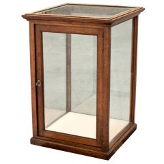 Oak/ Glass Display Cabinet