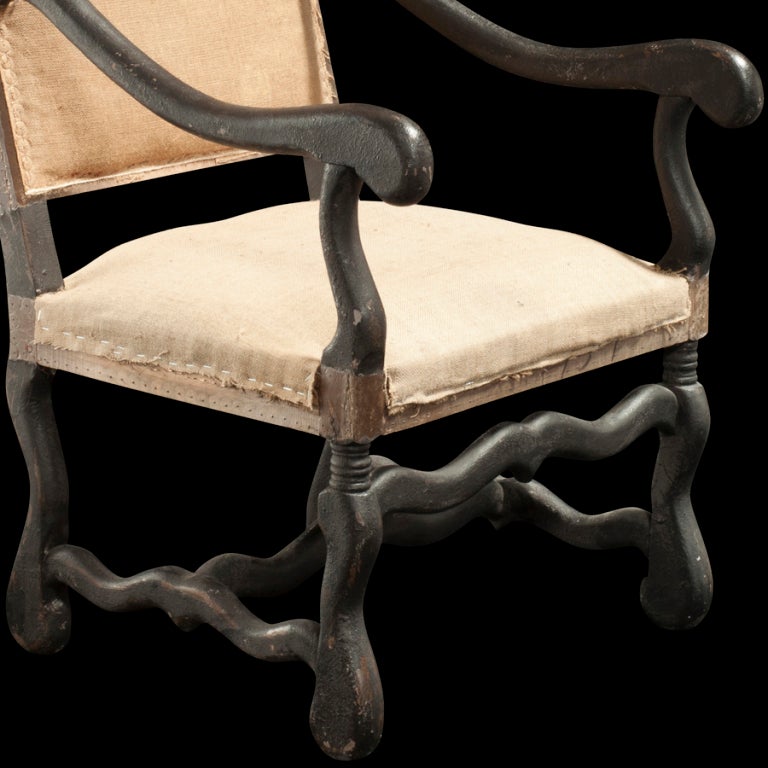 19th Century Pair of French Salon Armchairs