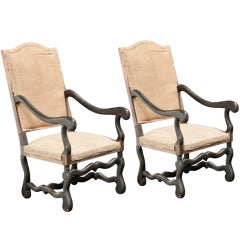 Pair of French Salon Armchairs