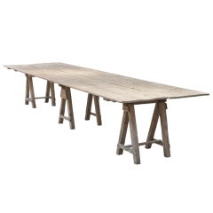 Extra-Long Trestle Work Table