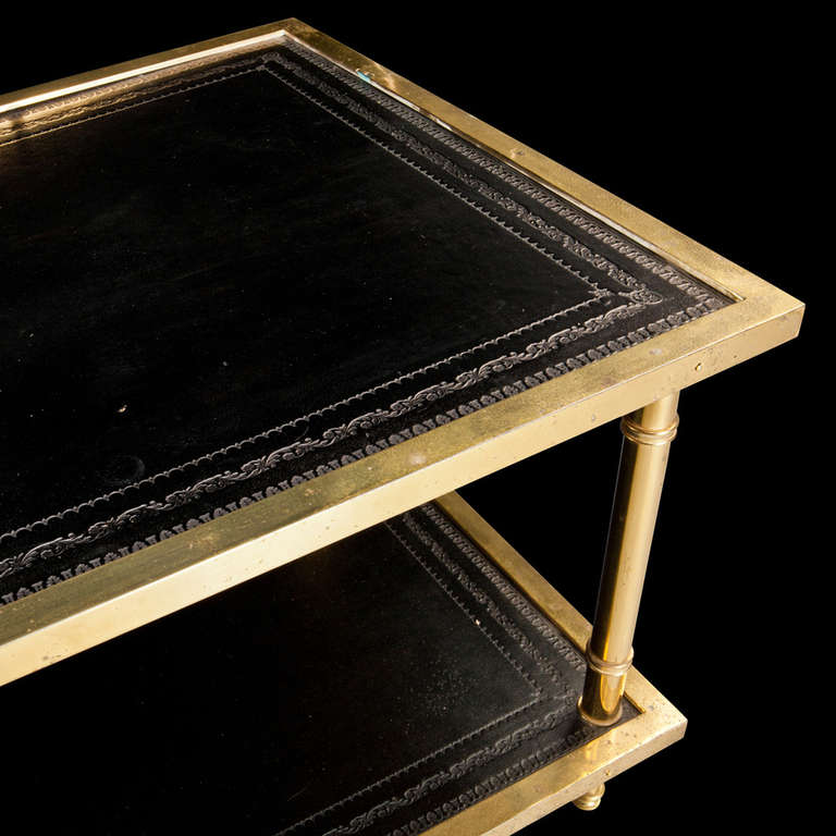 Brass Coffee Table In Distressed Condition In Culver City, CA
