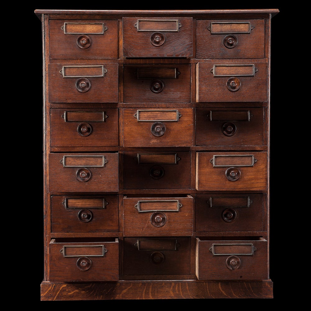 Woodwork Oak Apothecary Chest