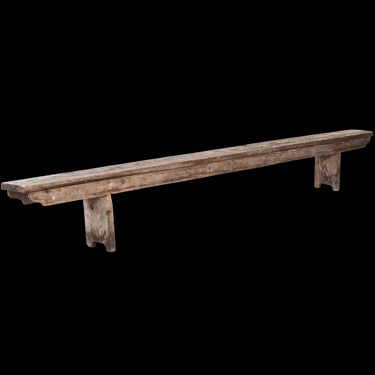 Pine Large Rustic Trestle Table with Pair of Benches