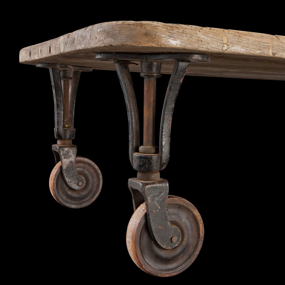 English Wood Plank Coffee Table
