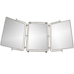 Three Way Nickel Plated Mirror