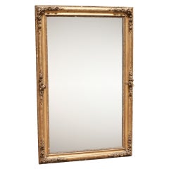 Rectangular Gold Gilded Mirror