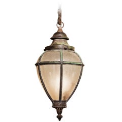 Antique Victorian Outdoor Copper Light
