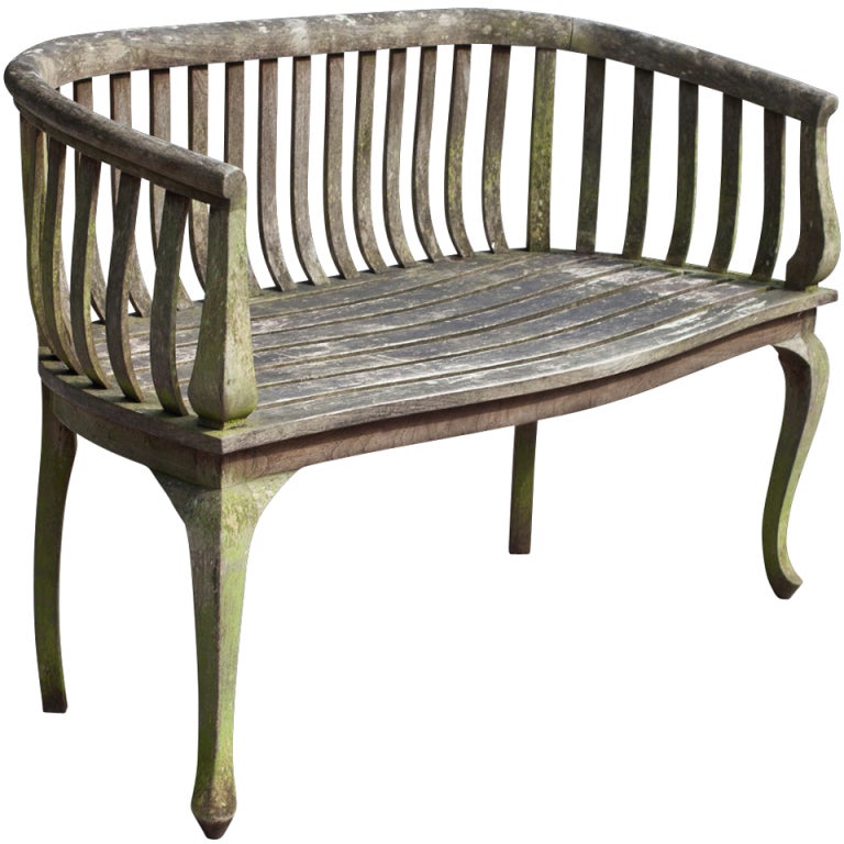Teak Garden Bench at 1stDibs