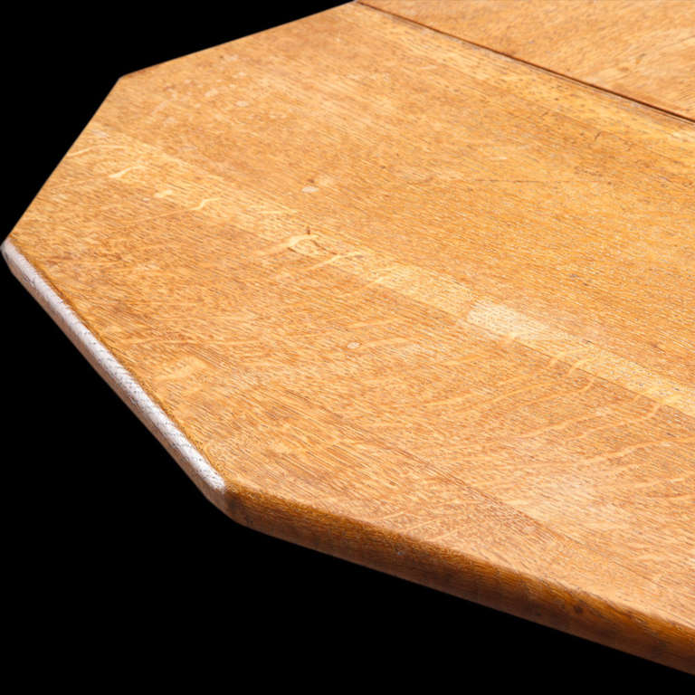 Unusual octagonal table with folding down sides