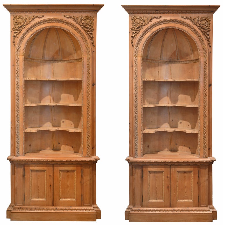 Pair of 19th Century, French, Corner Cabinets