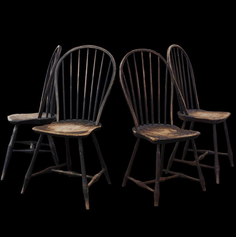 American Bow Back Windsor Dining Chairs