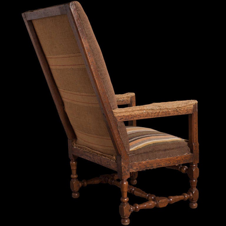 Country Tall Back Library Chair