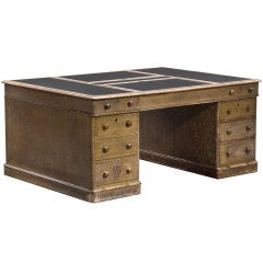Antique English Partners Desk