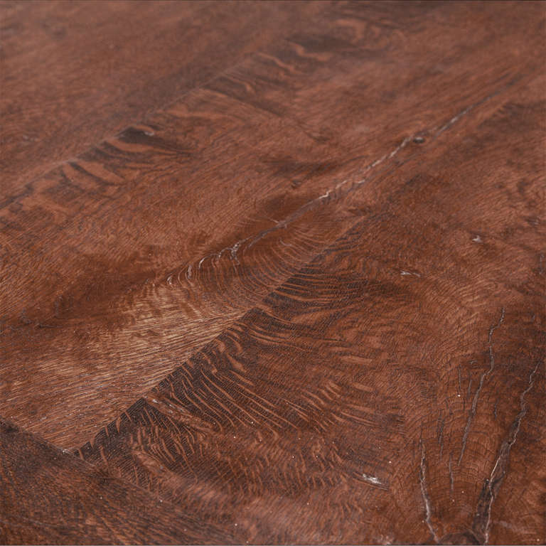 Wood Monumental English Sawhorse Table