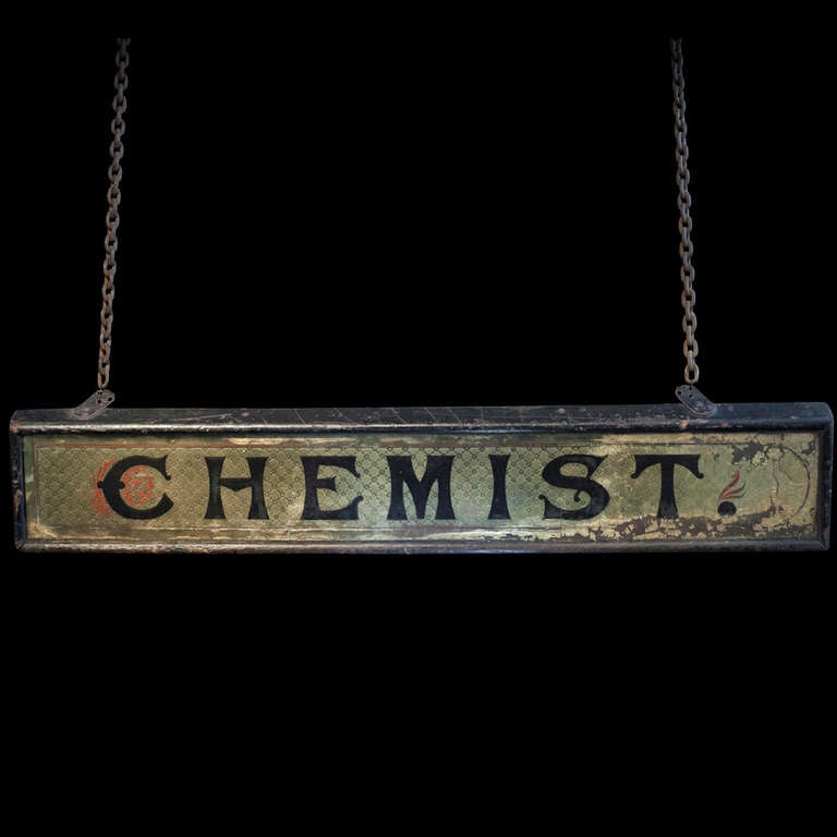 English Chemist Trade Sign