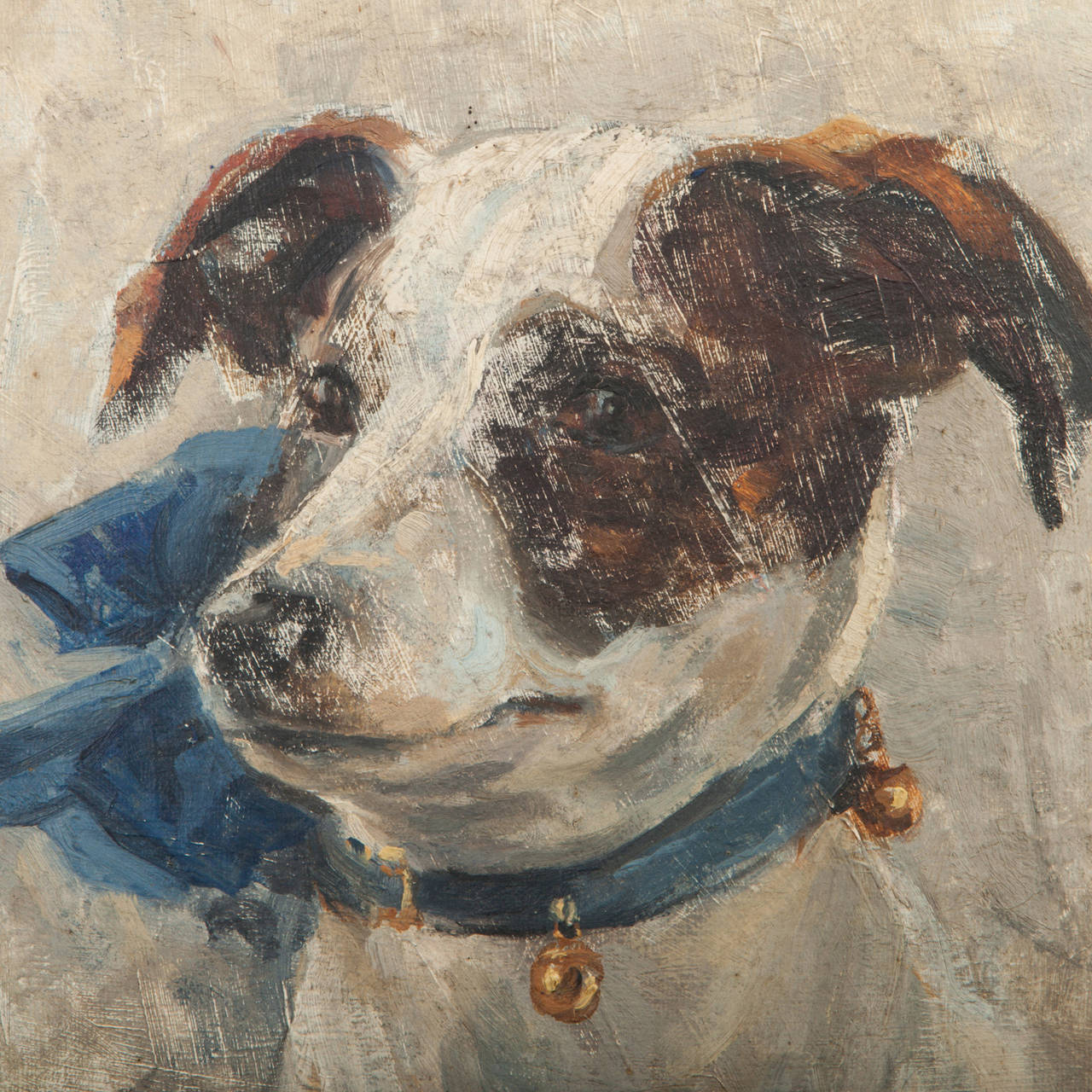 Folk Art Study of Nenette the Jack Russell