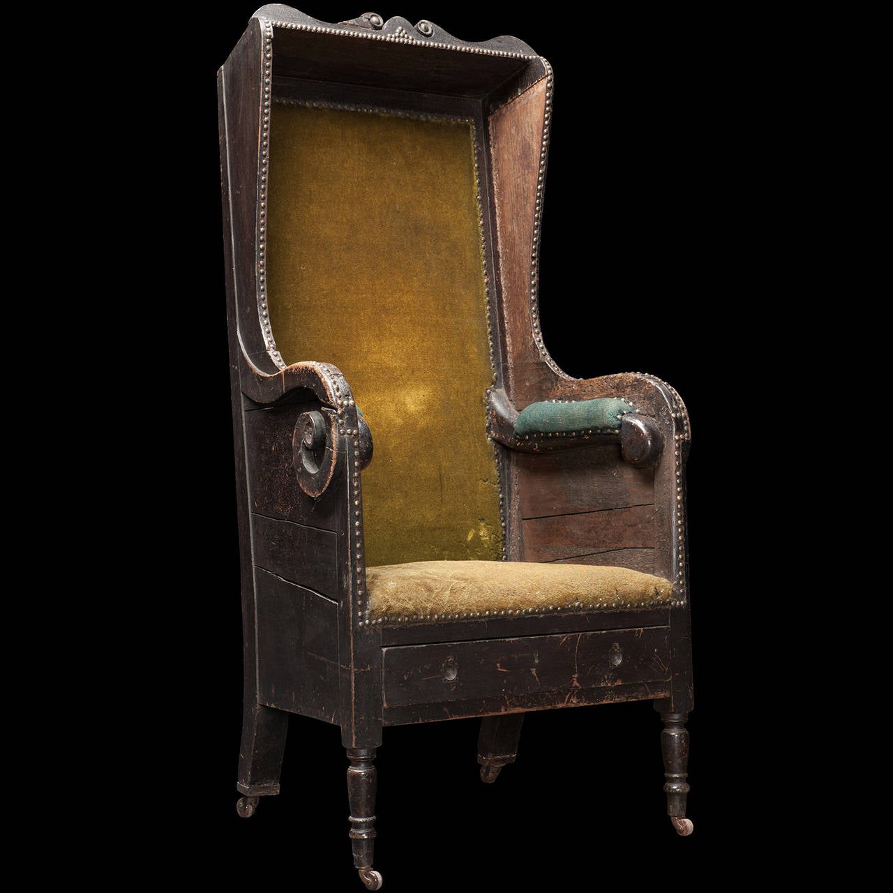 Rare Regency Pine Hall Porters Chair