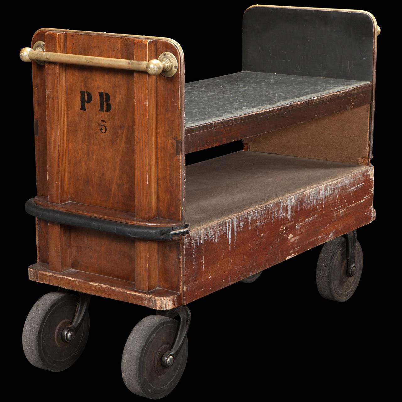 English  Industrial Library Trolley
