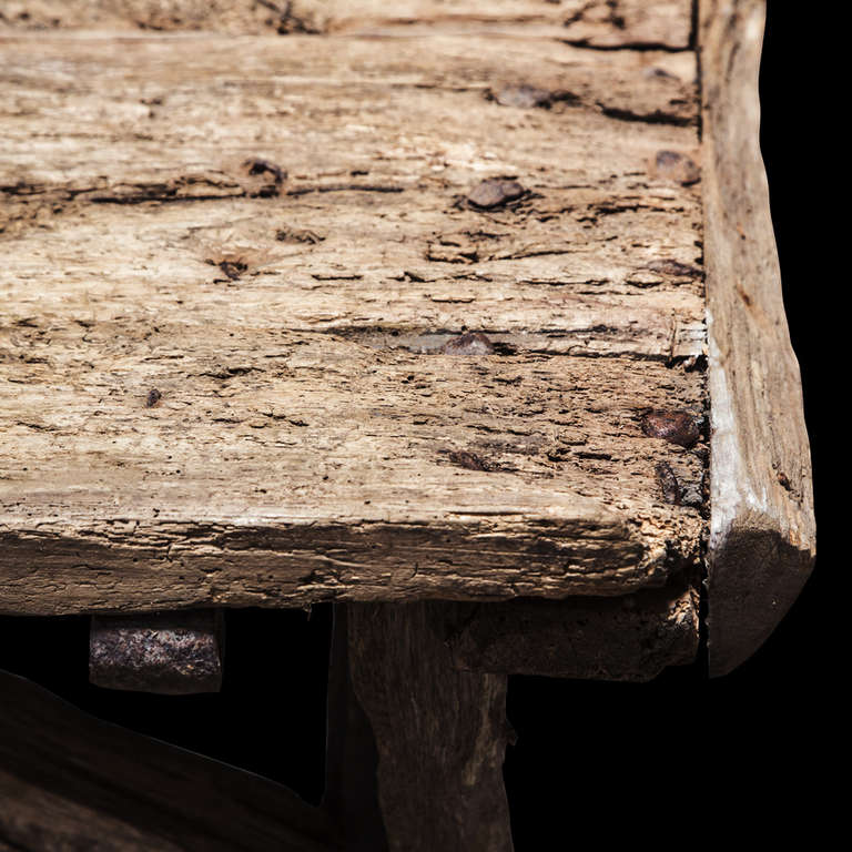 Primitive Welsh 18th Century Farm Table In Good Condition In Culver City, CA