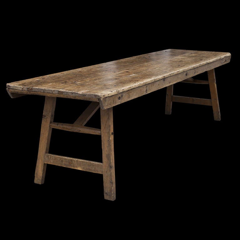 Primitive Farm / Work Tables at 1stDibs