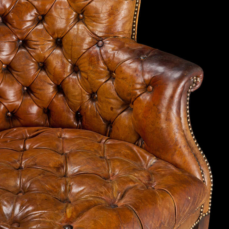 Leather Library Chair 1
