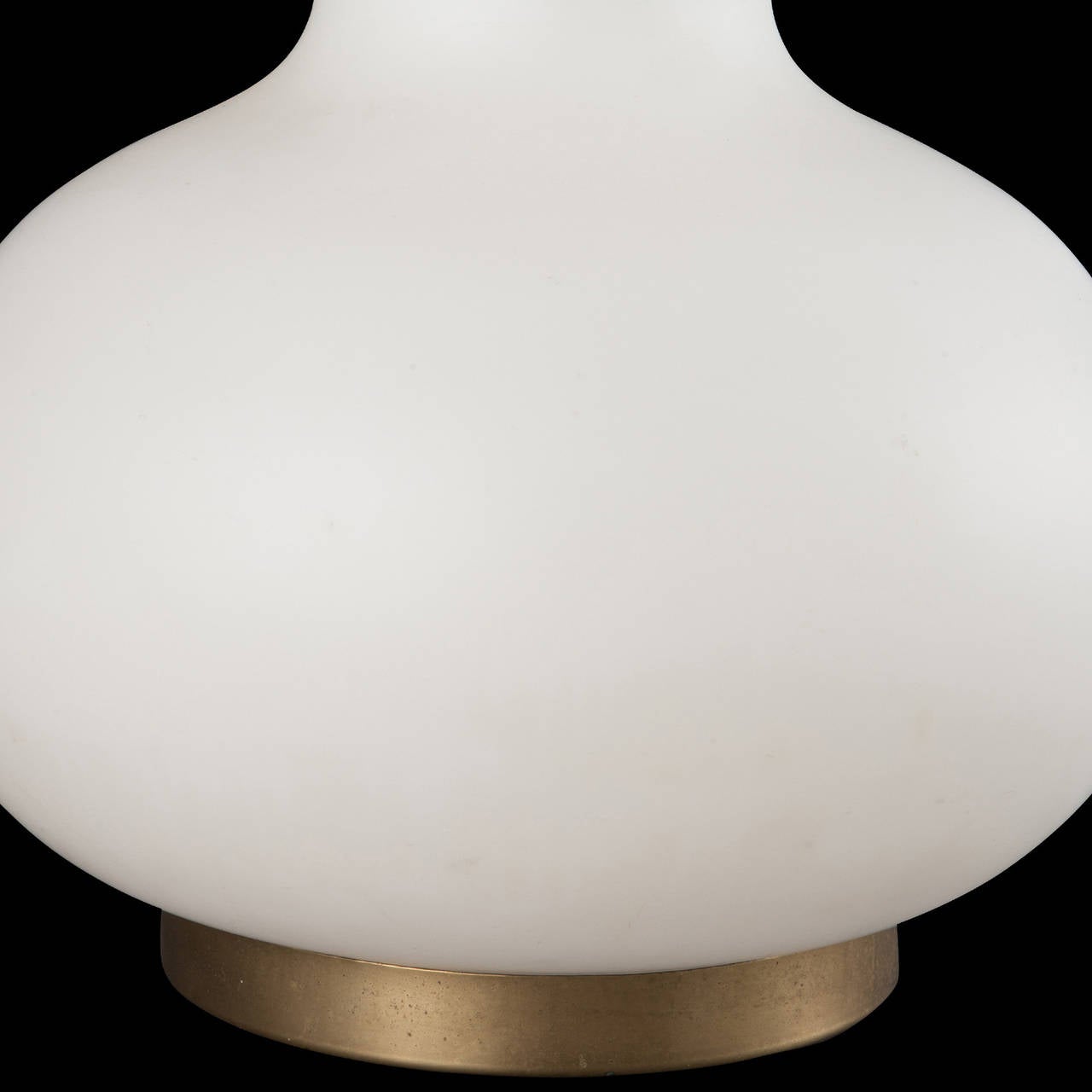 Brass Opaline Glass Table Lamp