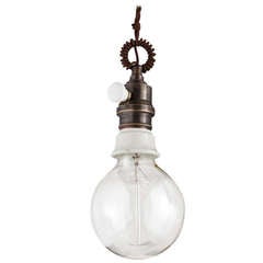 Simple Brass Bulb Light