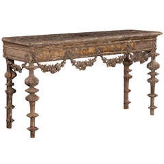 Ornately Carved Console