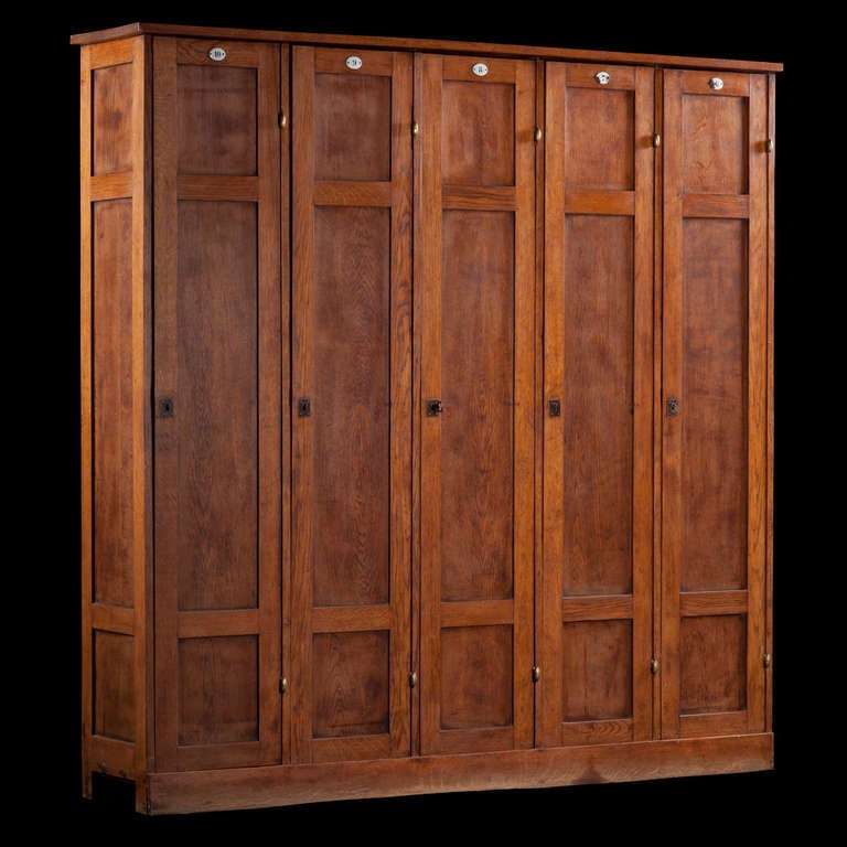Made up of 5 locker spaces, wonderful color.