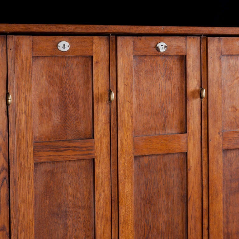 wooden lockers