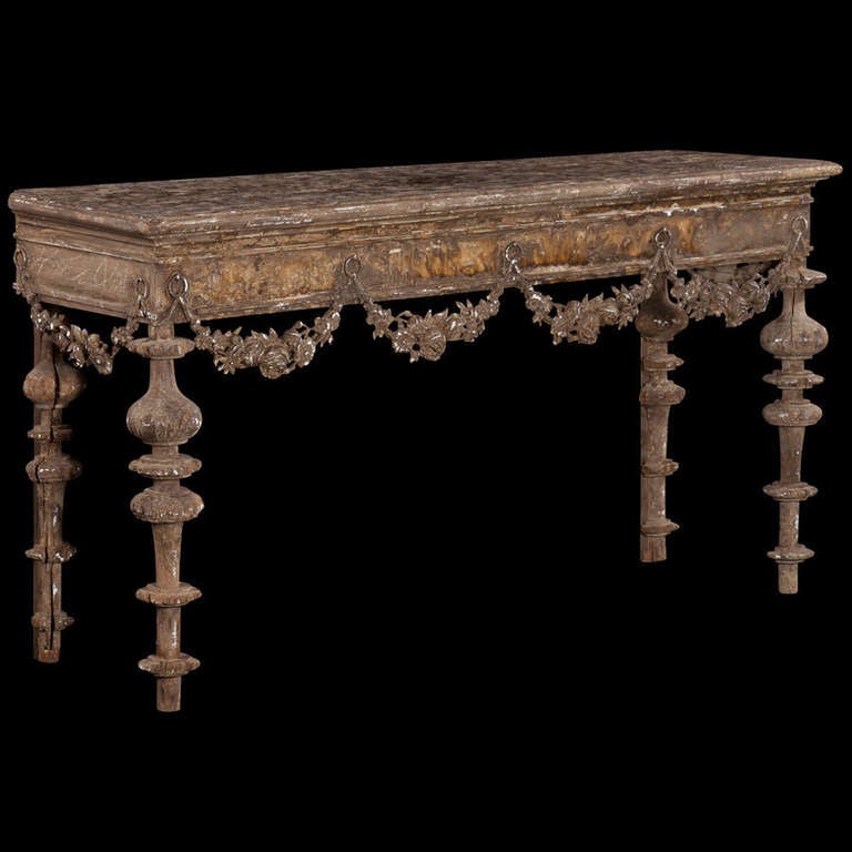 Ornately Carved Console