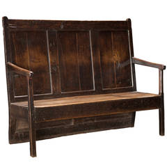 Georgian High Back Settle