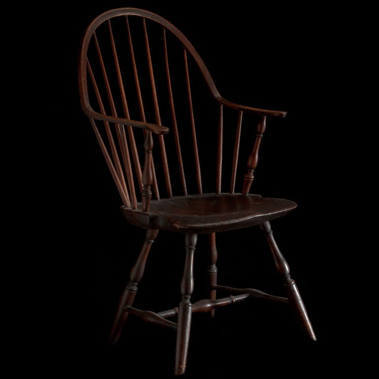 18th Century and Earlier Continuous Arm Hand Made Windsor