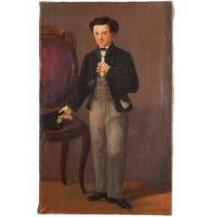 Oil Painting of a Boy