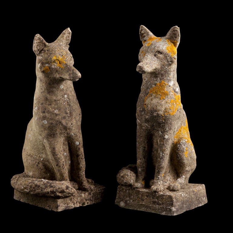 Unique Statues with wonderful patina